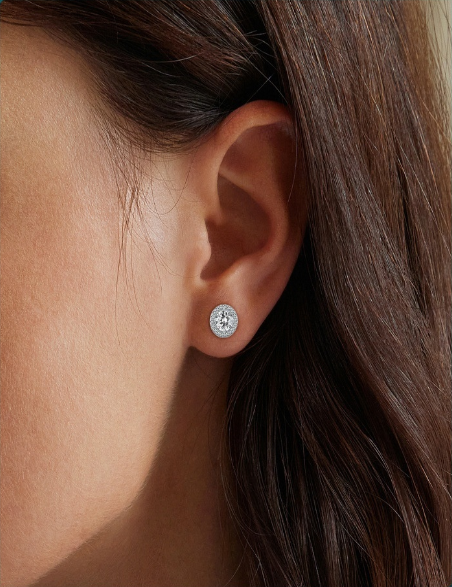 Boucles d’oreilles Élégance en Argent 925 & Zircon