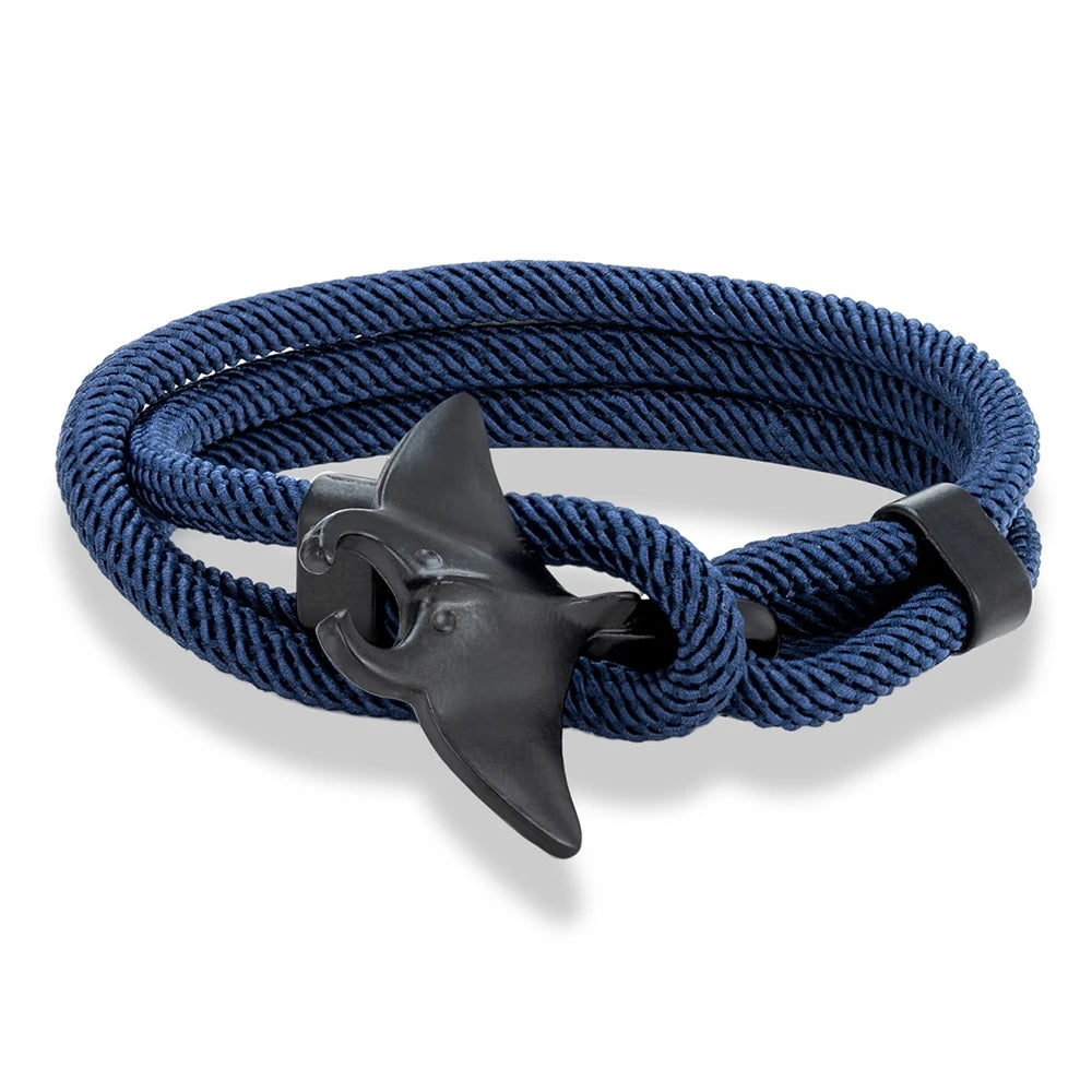 Bracelet MKENDN Raie Manta – Bracelet marin multirang ajustable