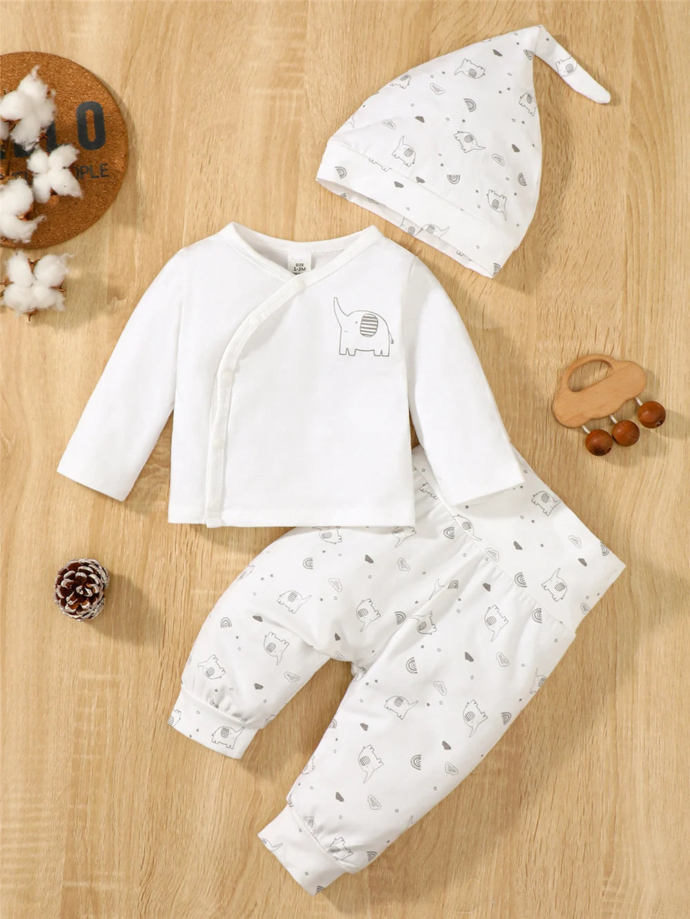 Ensemble 3 pièces pour bébé fille ou garçon