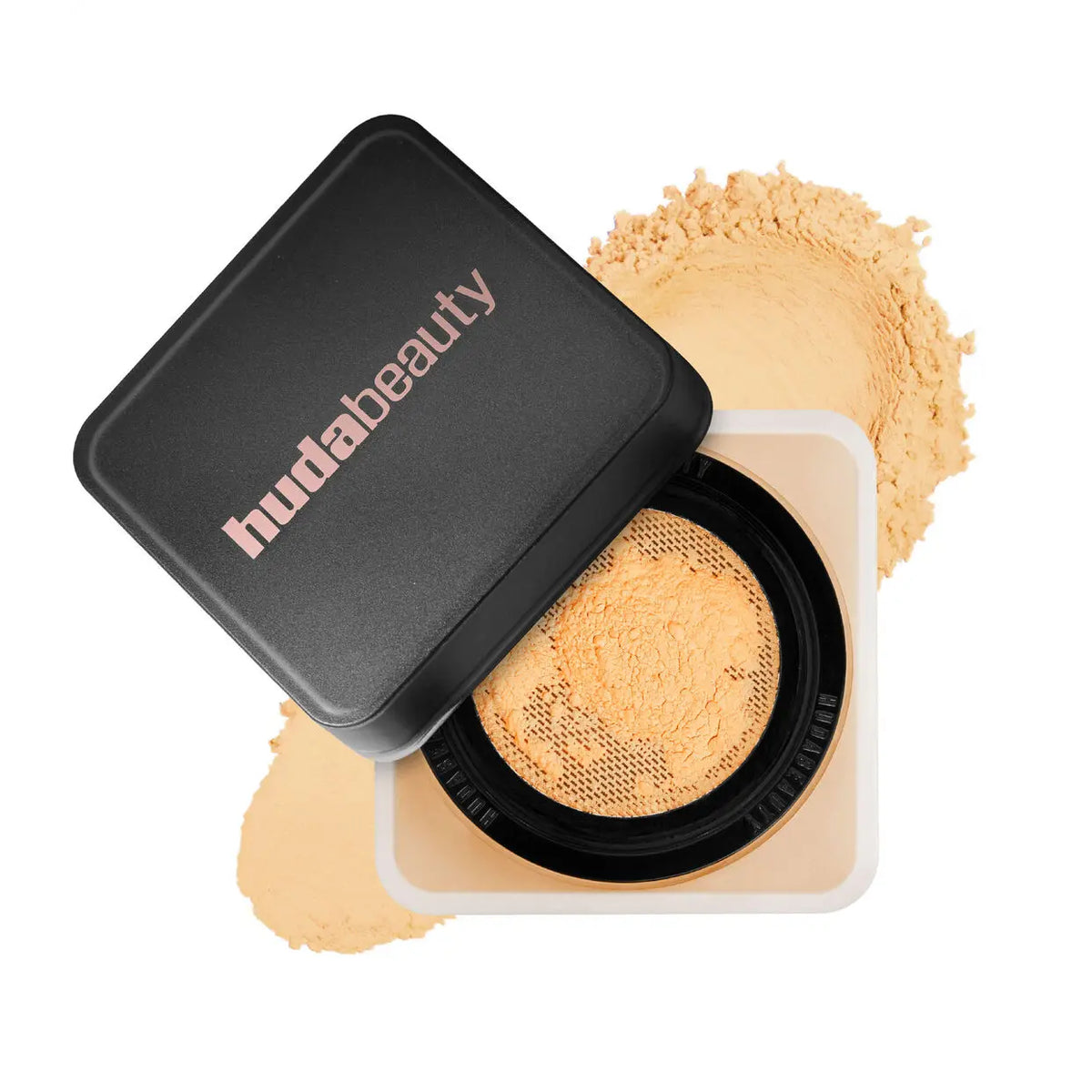 HUDA BEAUTY -Poudre fixatrice délicate longue tenue, contrôle du sébum, maintien de l’hydratation et effet peau lisse sans pores visibles.