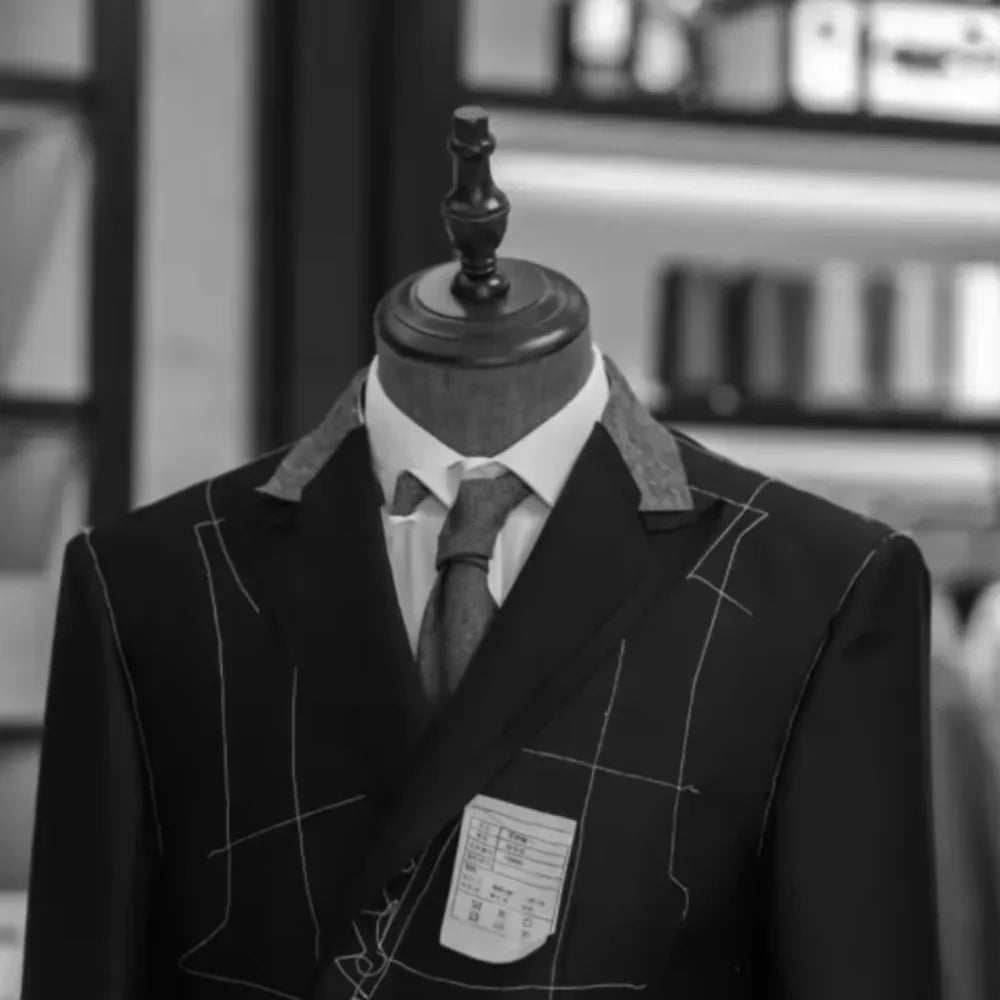 Blazer homme à motif chevrons - Coupe ajustée