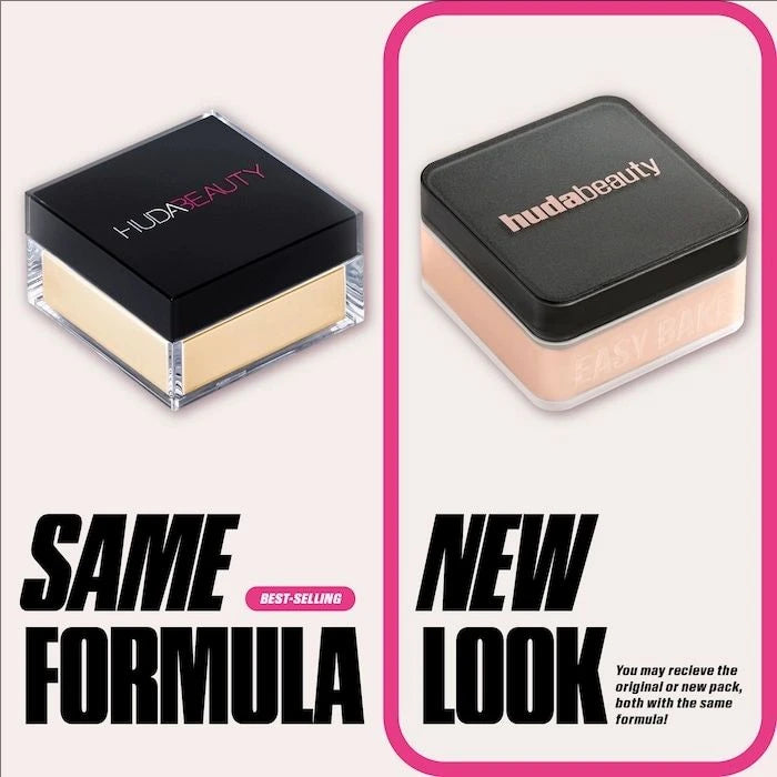 HUDA BEAUTY -Poudre fixatrice délicate longue tenue, contrôle du sébum, maintien de l’hydratation et effet peau lisse sans pores visibles.