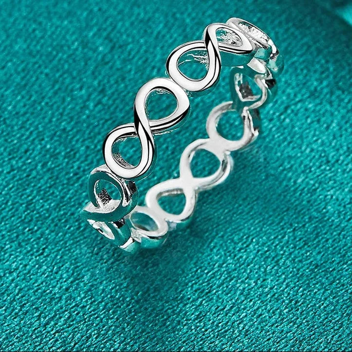 Bague URMYLADY en argent sterling 925 - Croix et symbole de l’infini