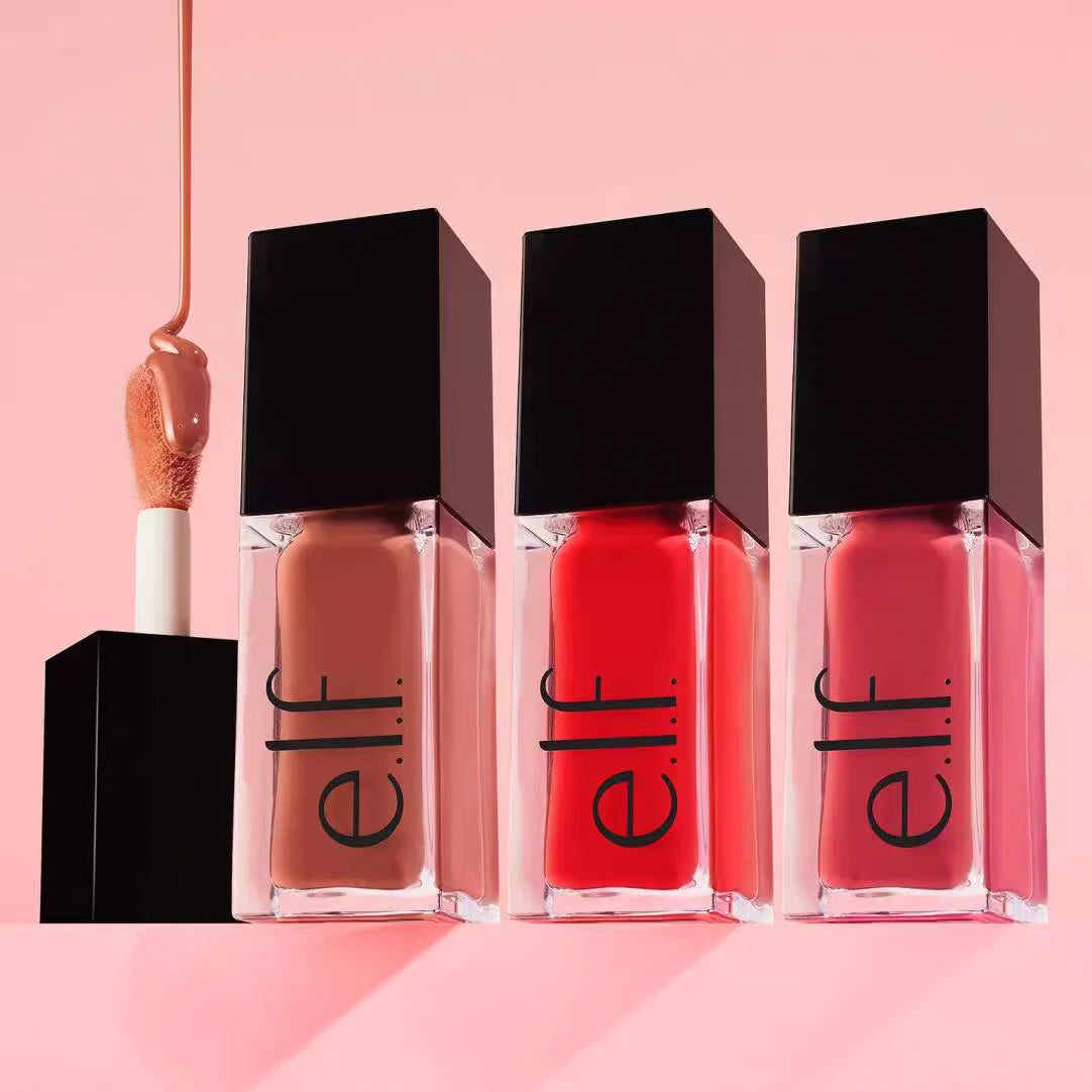e.l.f. - Huile à lèvres nourrissante, effet repulpant et glossy, teinte Candy Divine Wine, légère, hydratante et sublimatrice.
