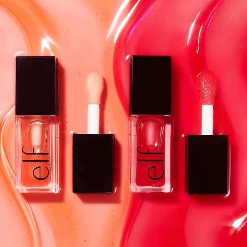 e.l.f. - Huile à lèvres nourrissante, effet repulpant et glossy, teinte Candy Divine Wine, légère, hydratante et sublimatrice.