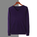 Pull homme à col V en maille