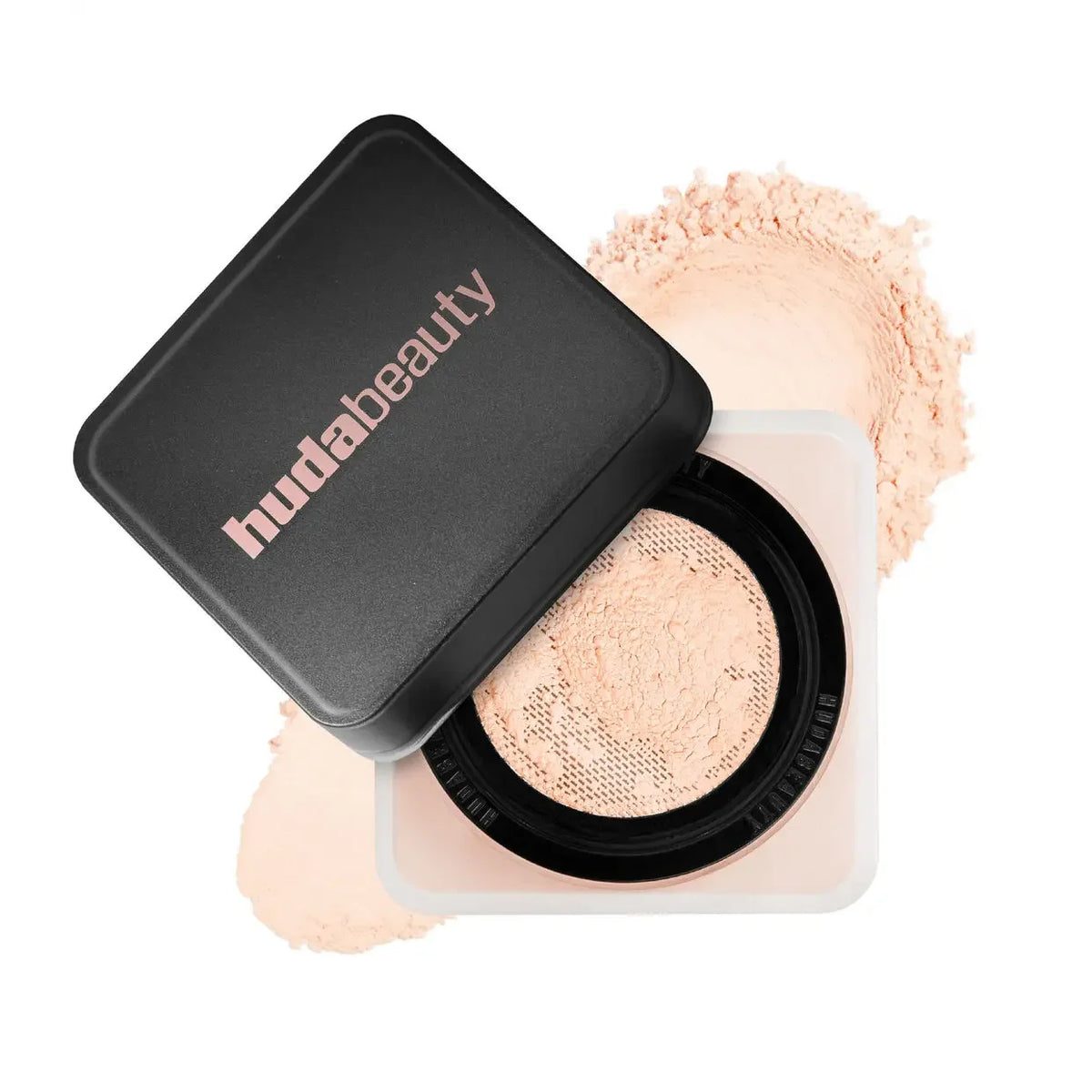 HUDA BEAUTY -Poudre fixatrice délicate longue tenue, contrôle du sébum, maintien de l’hydratation et effet peau lisse sans pores visibles.