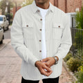 Surchemise homme à texture gaufrée – Coupe oversize