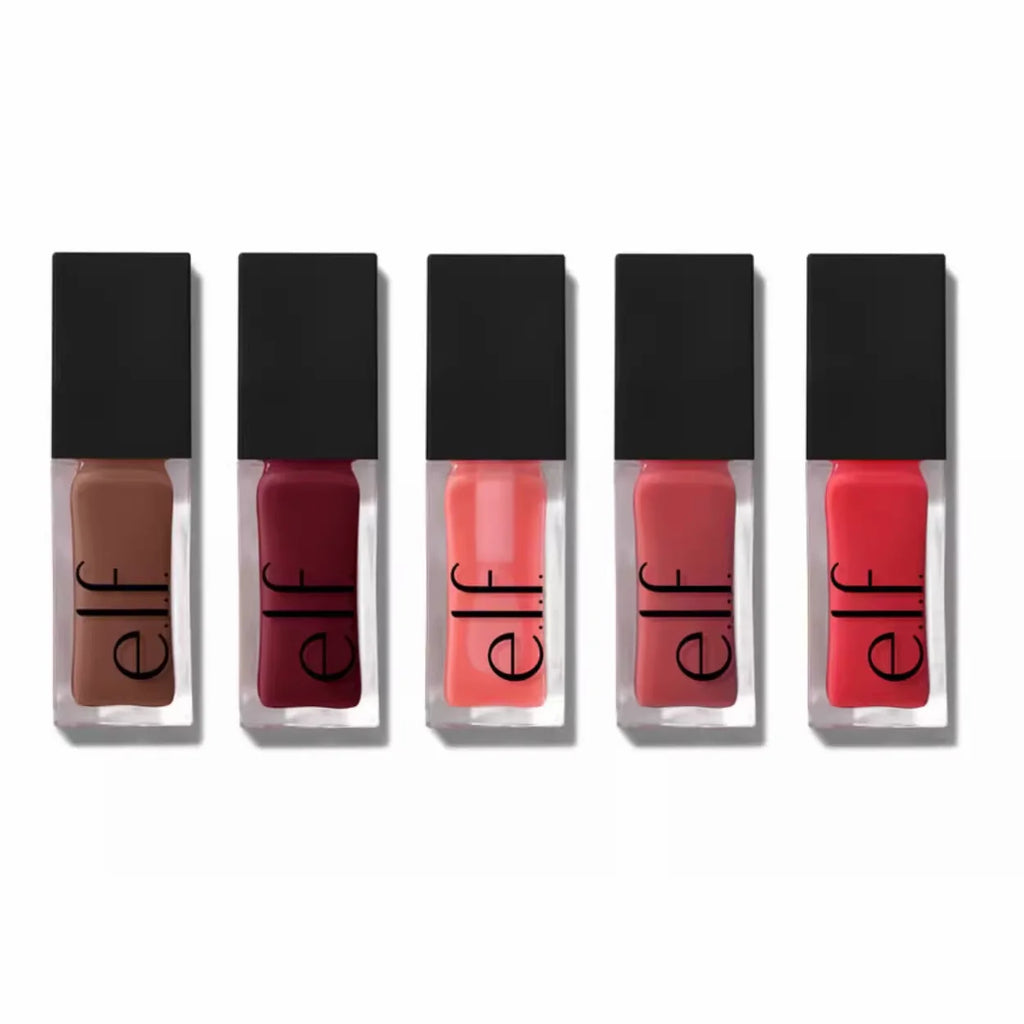 e.l.f. - Huile à lèvres nourrissante, effet repulpant et glossy, teinte Candy Divine Wine, légère, hydratante et sublimatrice.