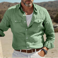Chemise homme en lin - Style élégant et décontracté