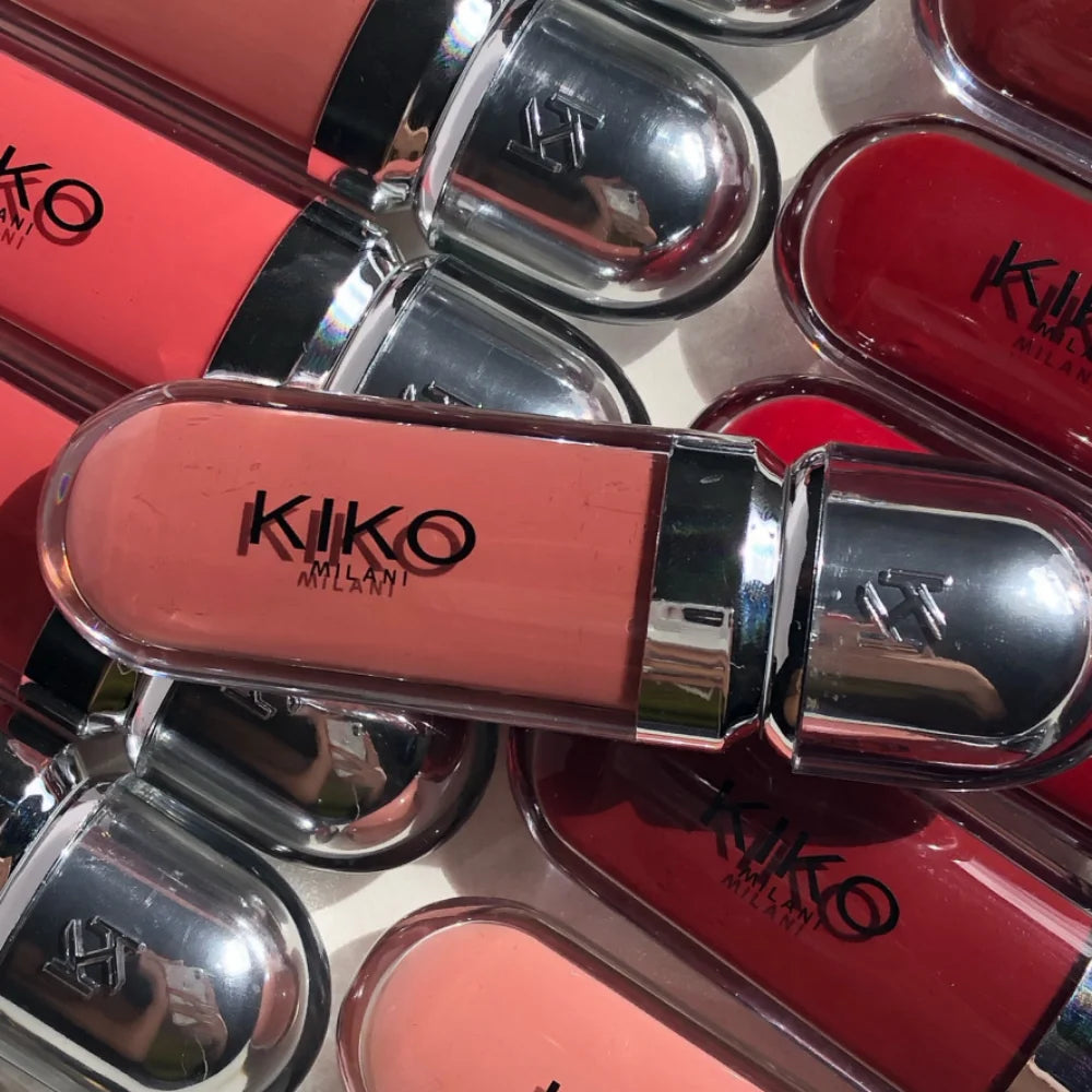 KIKO - Gloss à lèvres liquide 3D effet miroir, nacré et scintillant, hydratant, waterproof, repulpant, brillant et longue tenue sans transfert.