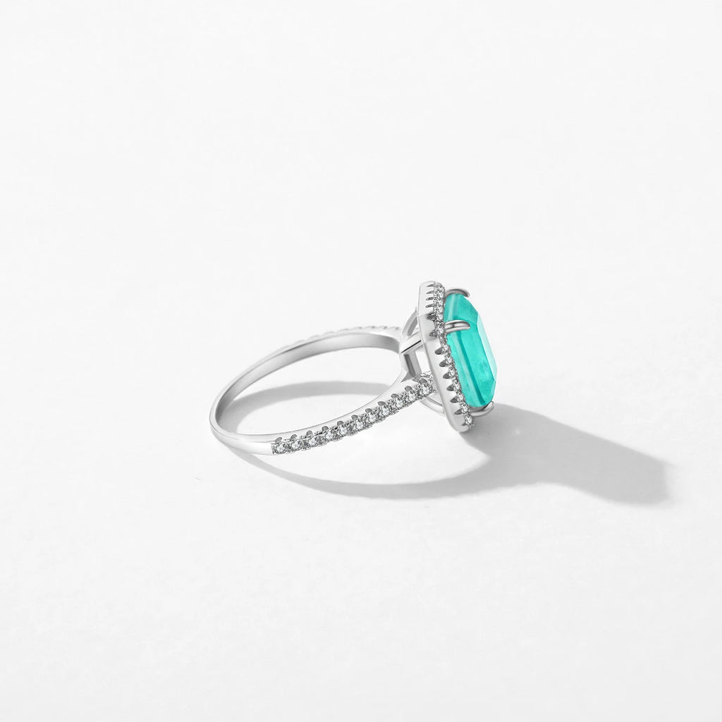 Bague MODIAN en argent sterling 925 avec tourmaline Paraíba