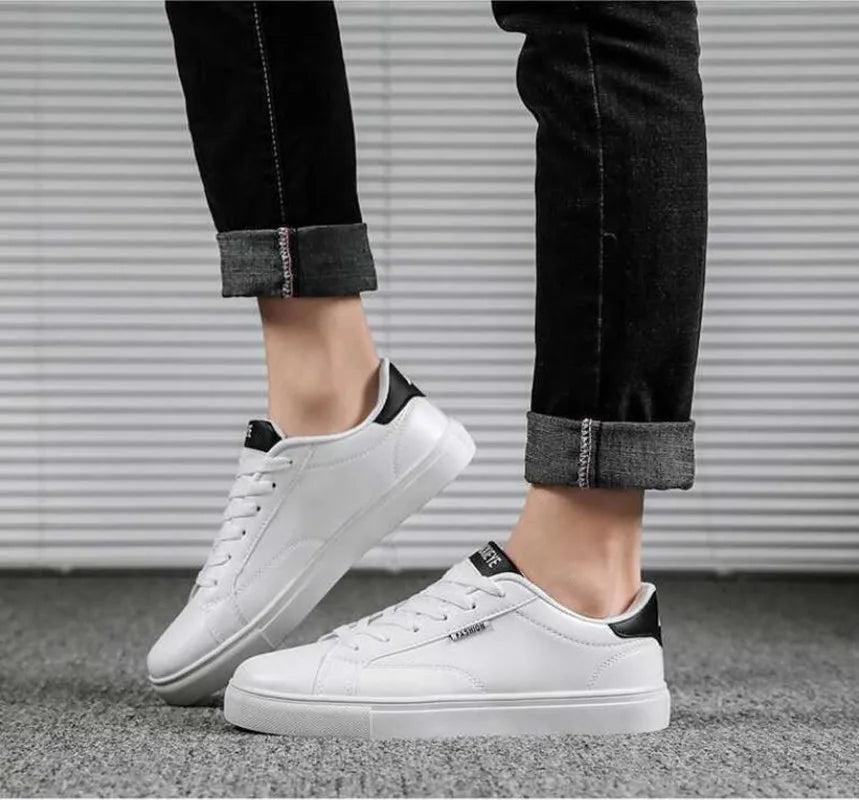 Baskets blanches pour homme - Style décontracté