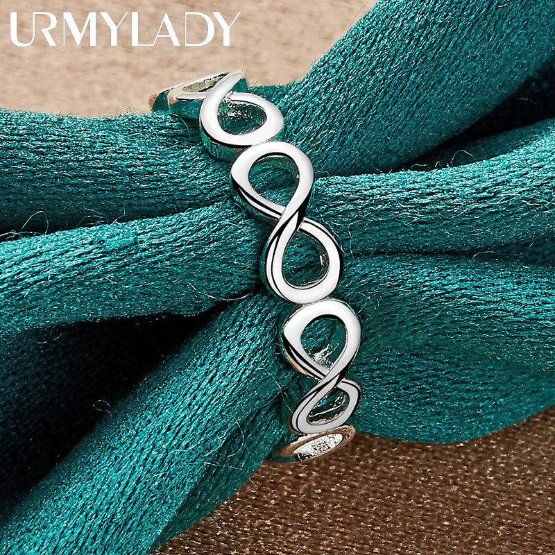 Bague URMYLADY en argent sterling 925 - Croix et symbole de l’infini